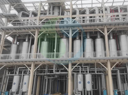 Sistema de evaporador tubular multi-efeito