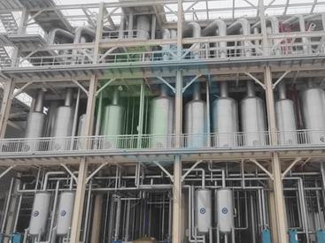 Sistema de evaporador tubular multi-efeito