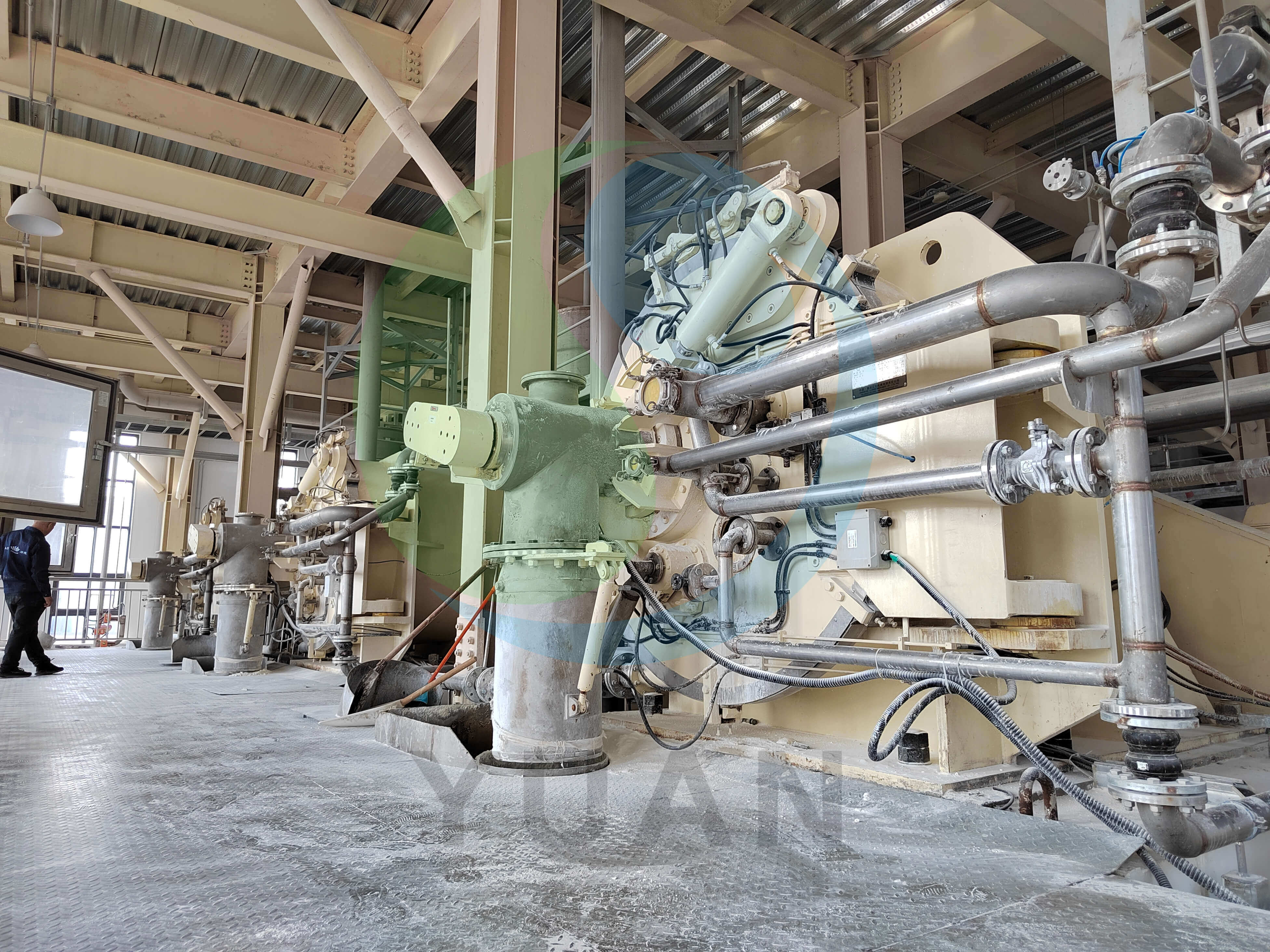 Planta de processamento de amido de trigo de baixo custo de baixo consumo eficiente