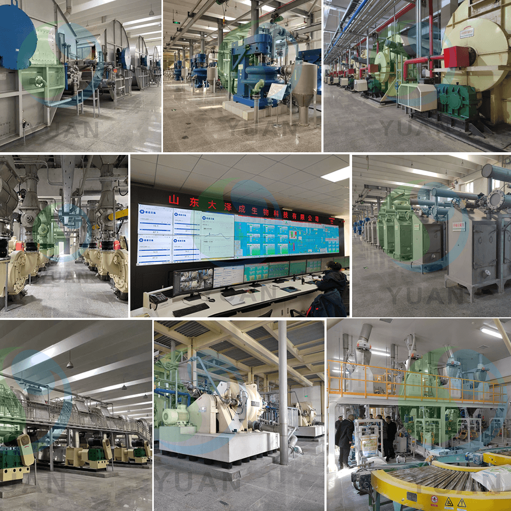 Linha de produção de amido de milho